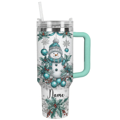 Shineful Tumbler Personalized Snowman