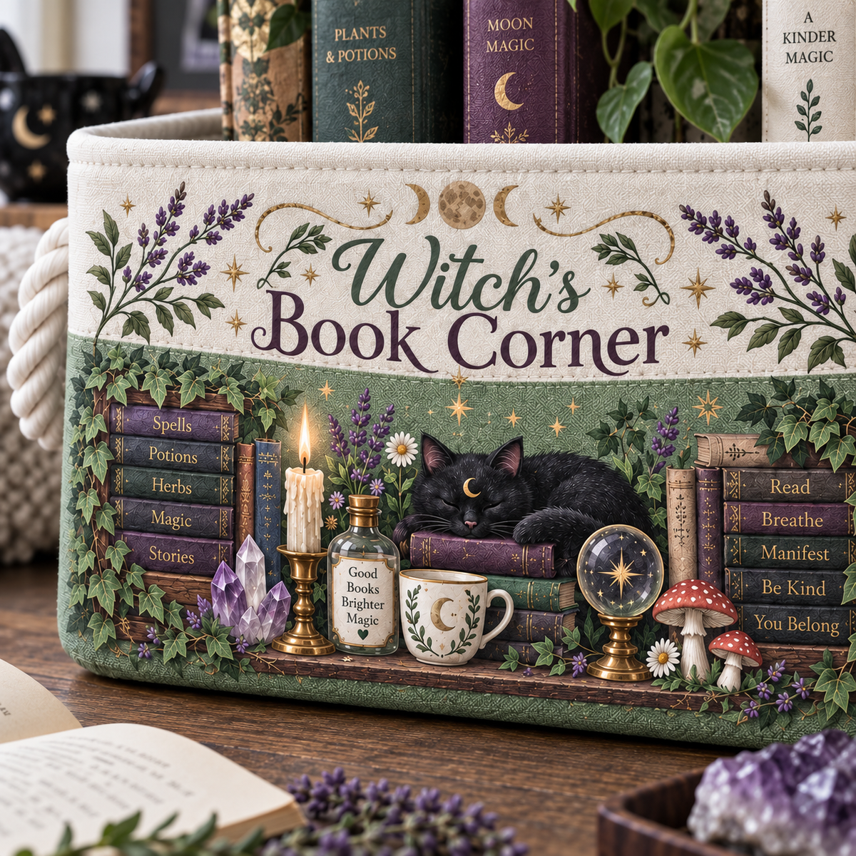 Shineful Books & Magic Storage Basket
