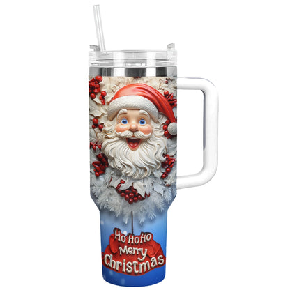 Shineful Glossy Tumbler Santa's Merry Christmas