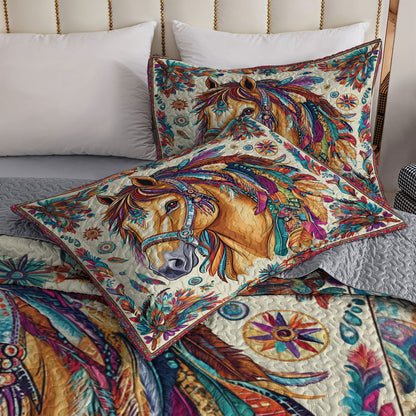 Shineful All Season Quilt 3-Piece Set Native Heritage
