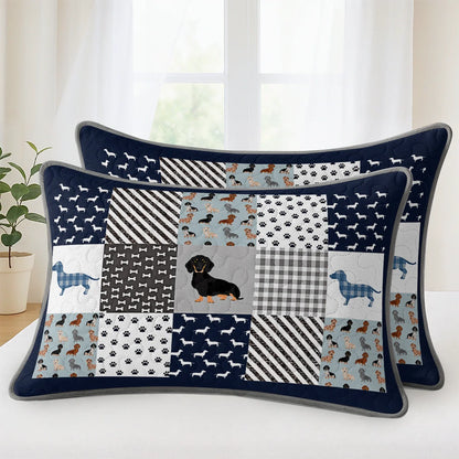 Shineful Quilt 3-Piece Set Dachshund Delight