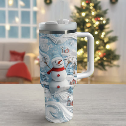 Shineful Tumbler Cheerful Christmas Snowman