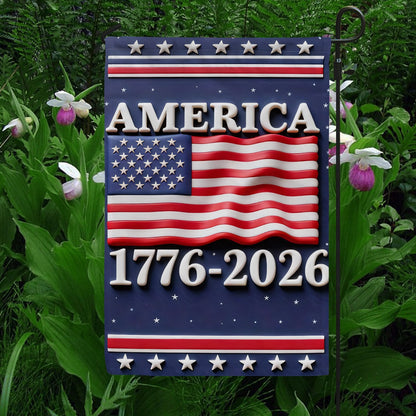 Shineful Gargen Flag 12" x 18" - America Years of Legacy