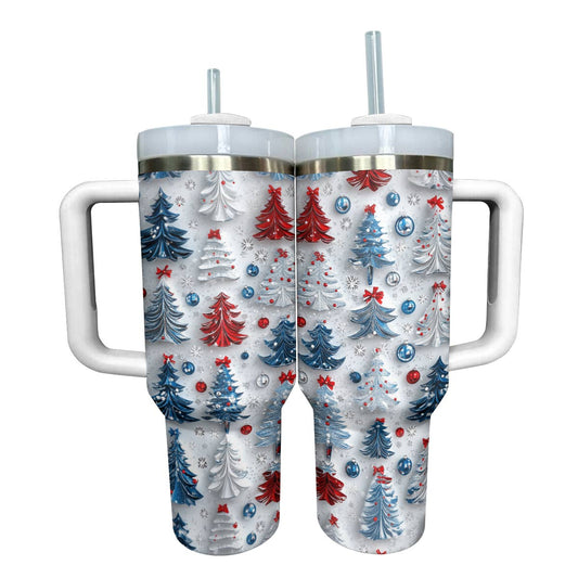 Shineful Glossy Tumbler Cute Christmas Trees