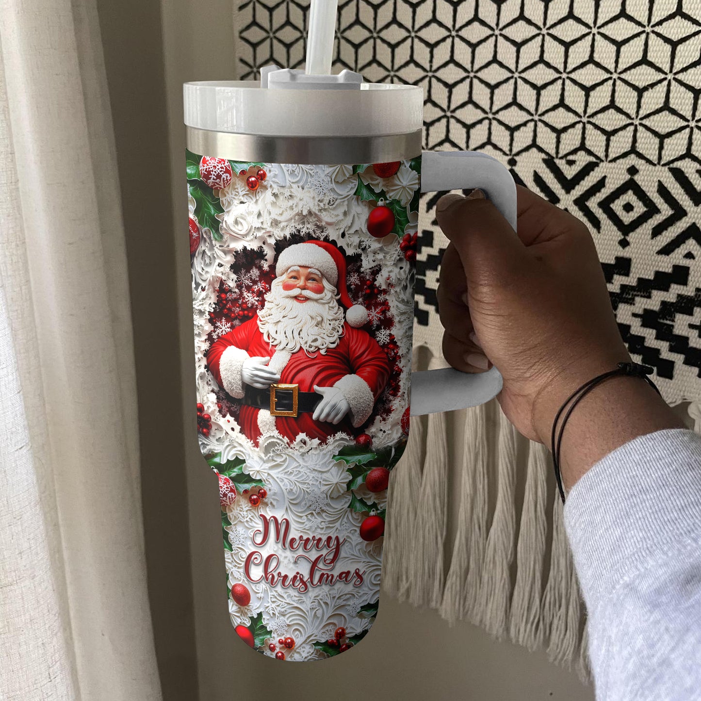 Shineful Tumbler Santa's Cheer