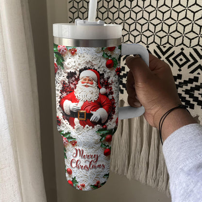 Shineful Tumbler Santa's Cheer