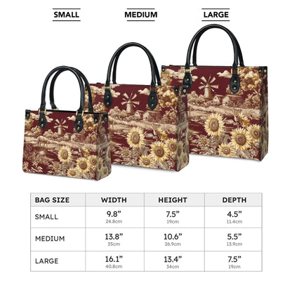 Shineful Leather Bag Texas Sunflower - Heart of the Lone Star Fields