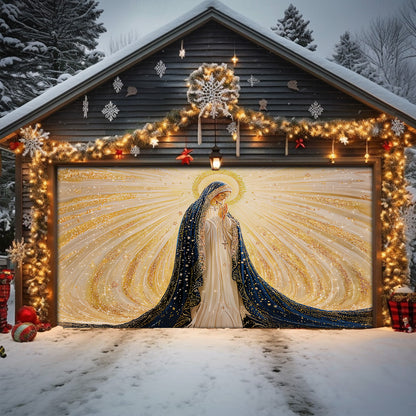 Shineful Garage Door Banner Decoration Lady’s Eternal Glow