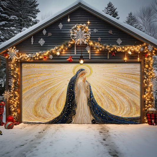 Shineful Garage Door Banner Decoration Lady’s Eternal Glow