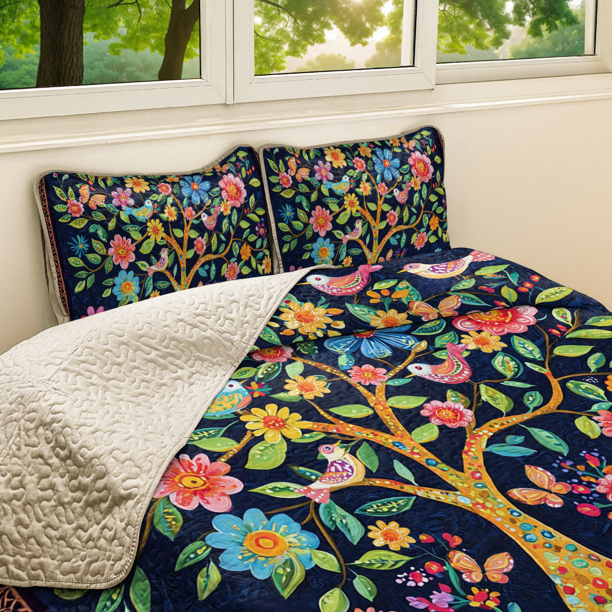 Shineful All Season Quilt 3-Piece Set Blooming Dreams