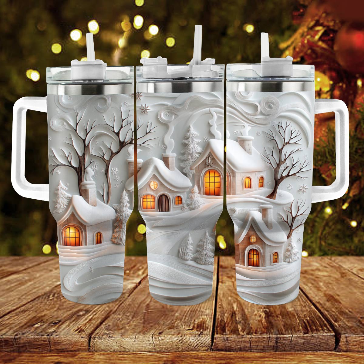 Shineful Glossy Tumbler Snowy Sips