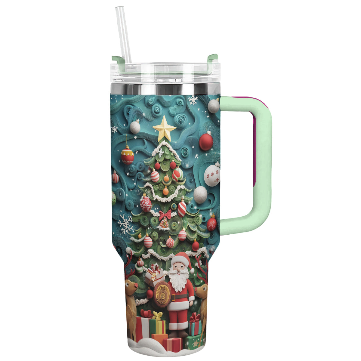 Shineful Tumbler Santa's Festive Joy
