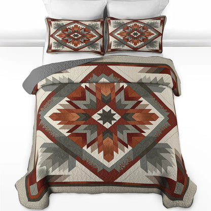 Shineful All Season Quilt 3-Piece Set Sacred Geometry