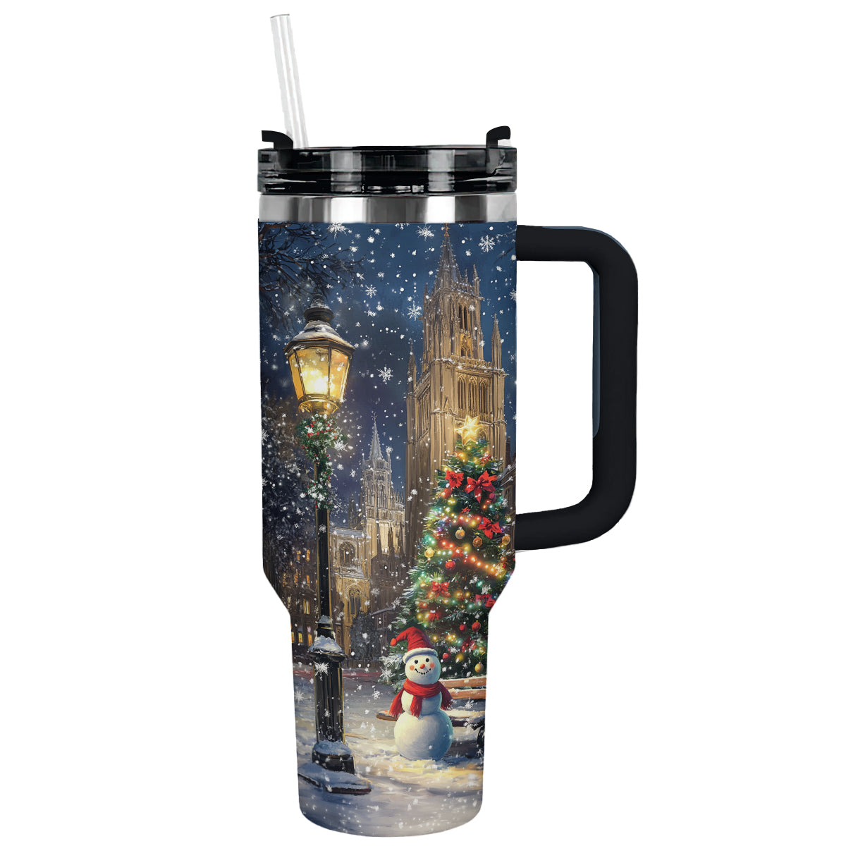 Shineful Tumbler Christmas Church Scene