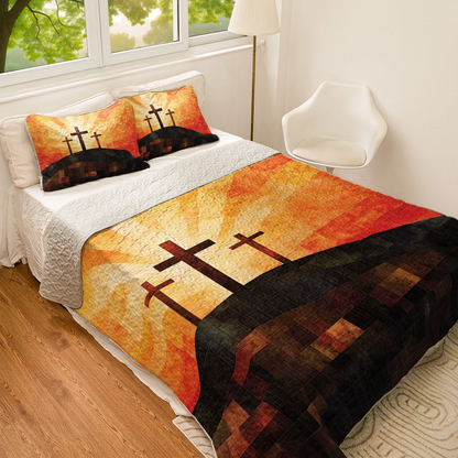 Shineful All Season Quilt 3-Piece Set - God’s Love Redeemer