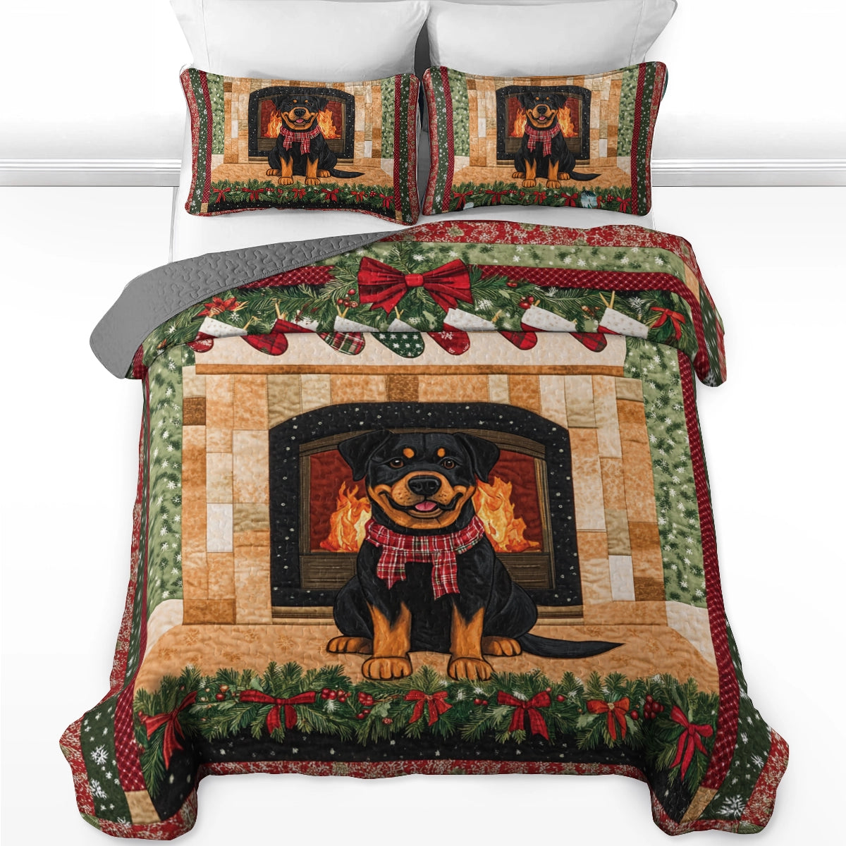 Shineful All Season Quilt 3-Piece Set Cozy Fireside Companion