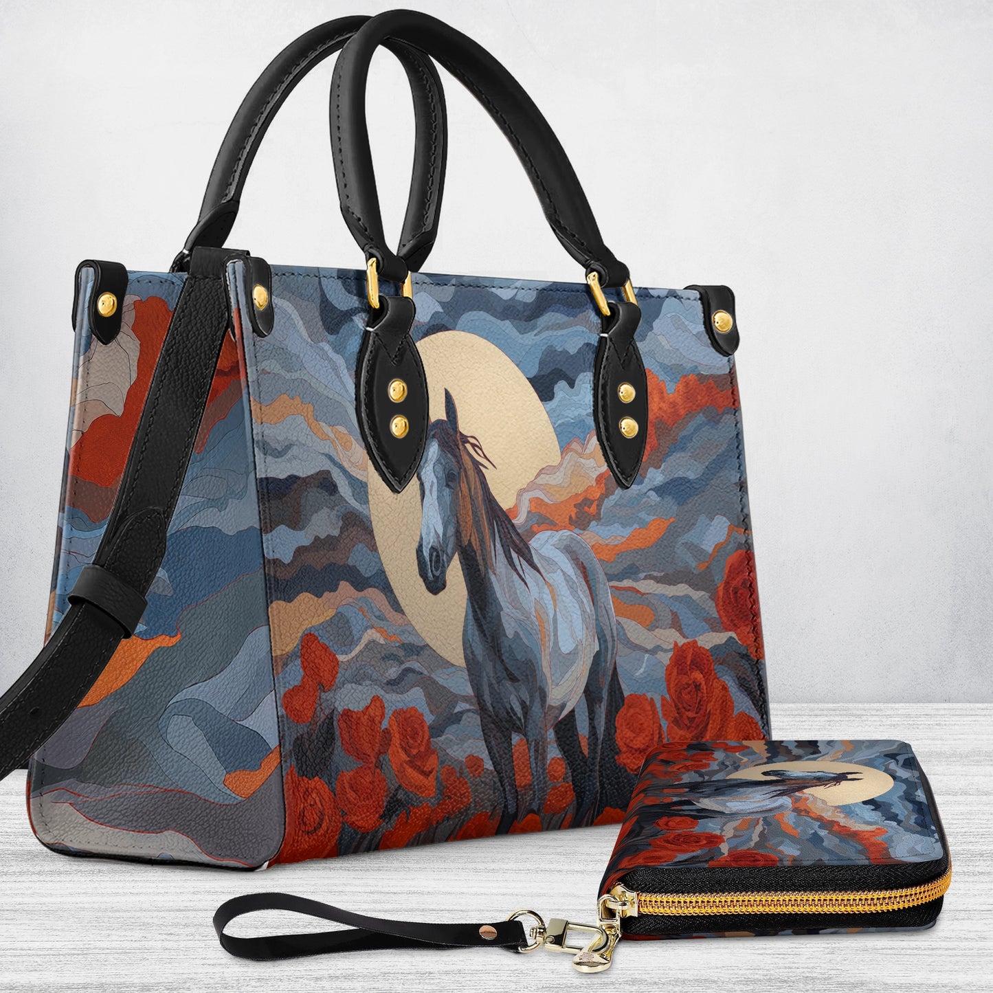 Shineful Leather Bag Moonlit Rose Stallion