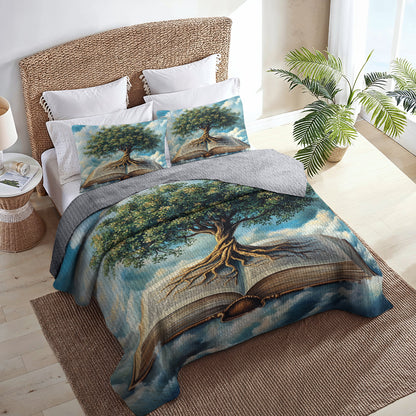 Shineful All Season Quilt 3-Piece Set Tree of Knowledge