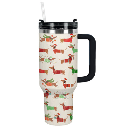Shineful Tumbler Dapper Dachshund Christmas