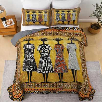 Shineful All Season Quilt 3-Piece Set - Timeless Black Women