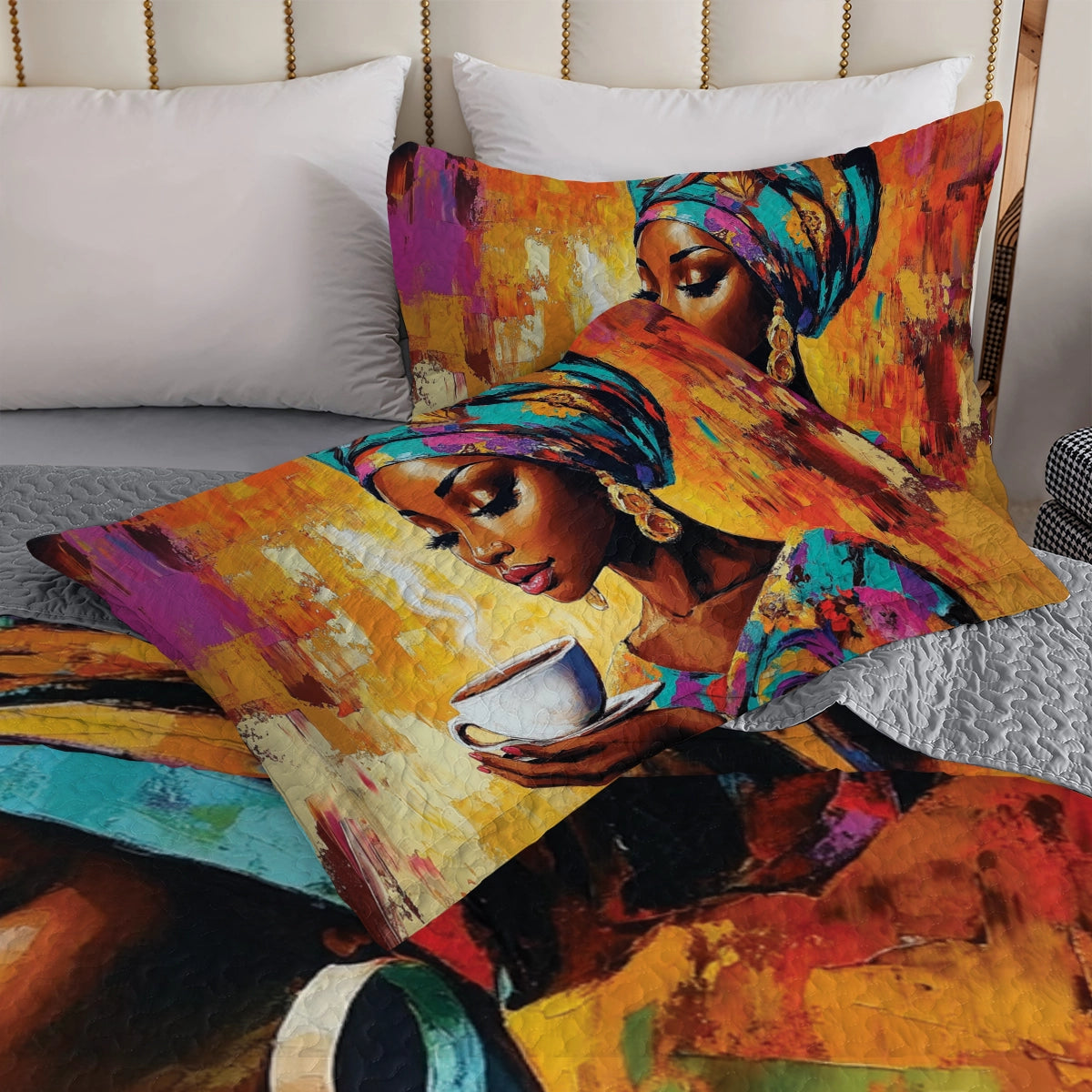 Shineful All Season Quilt 3-Piece Set - Black Women Beauty