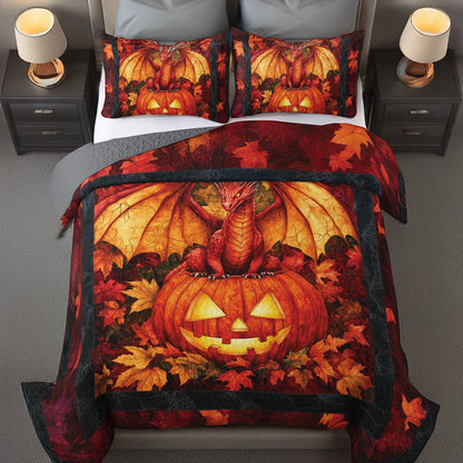 Shineful All Season Quilt 3-Piece Set Autumn Guardian
