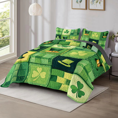 Shineful All Season Quilt 3-Piece Set - St. Paddy's Patchwork