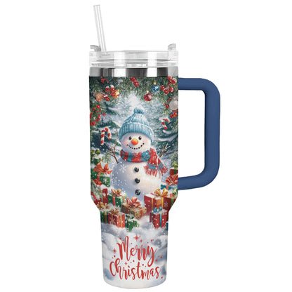 Shineful Tumbler Merry Christmas Snowman Insulated