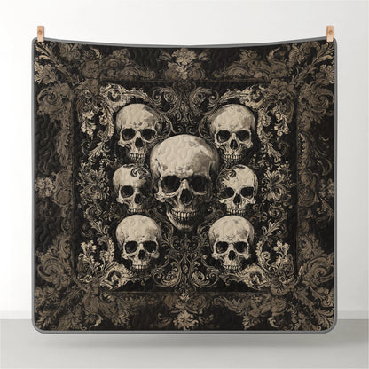 Shineful Quilt 3-Piece Set Gothic Skull Majesty