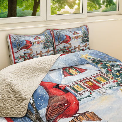 Shineful All Season Quilt 3-Piece Set Christmas Spirit