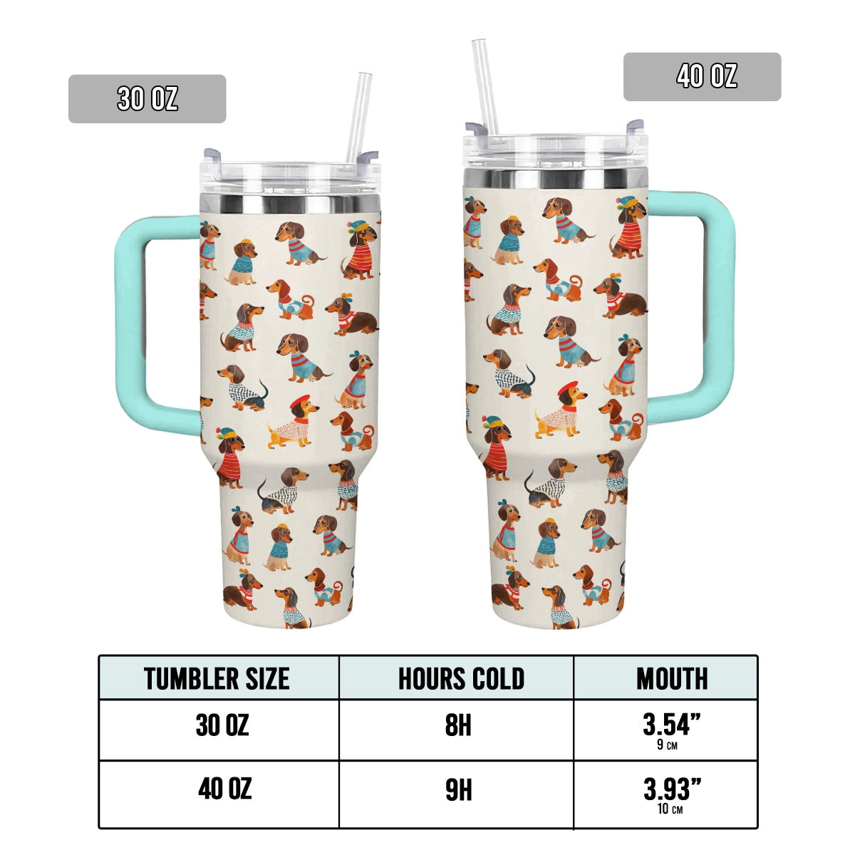 Shineful Tumbler Dachshund Cuteness Wiener