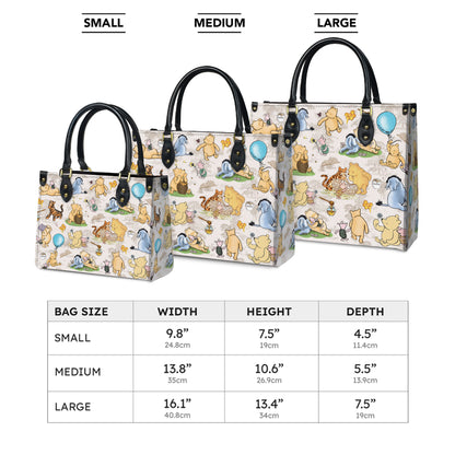Shineful Leather Bag Pooh Friends
