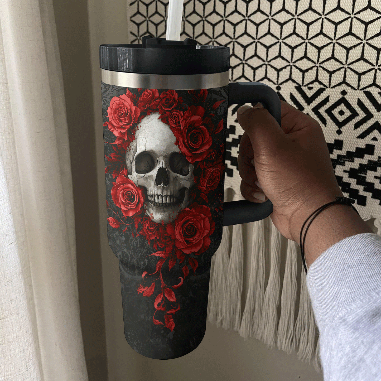 Shineful Tumbler - Crimson Bloom