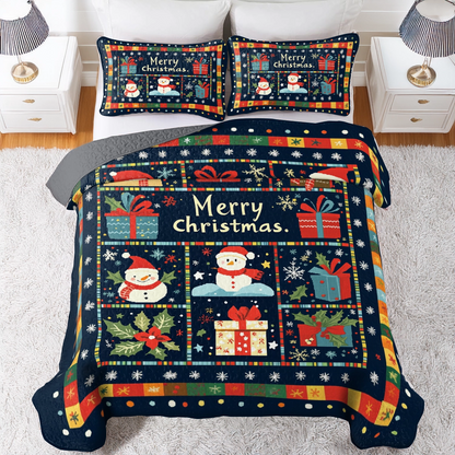 Shineful All Season Quilt 3-Piece Set Christmas Festive