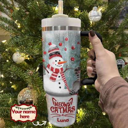 Shineful Personalized Tumbler Snowy Friends