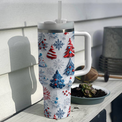 Shineful Glossy Tumbler Pretty Christmas Trees