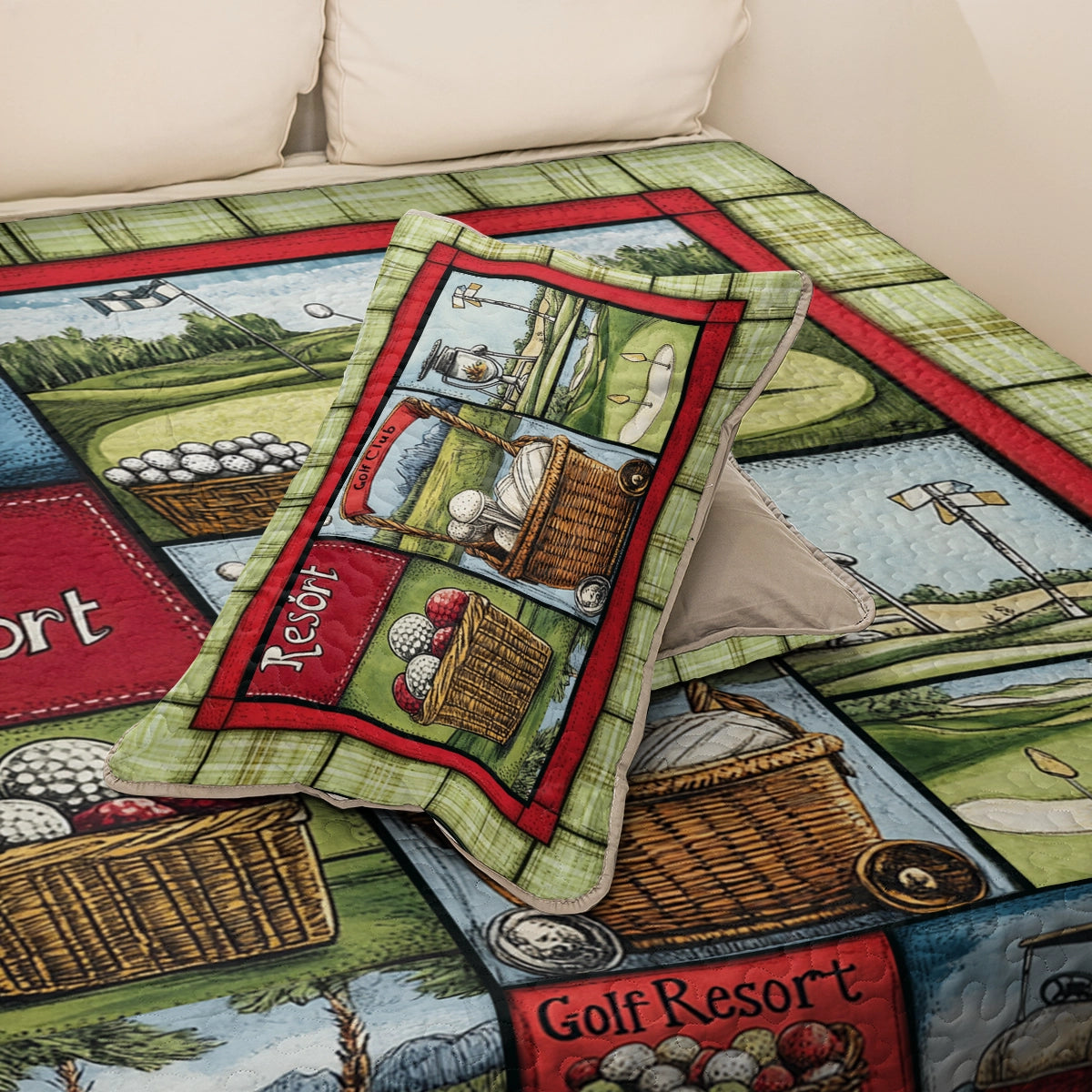 Shineful All Season Quilt 3-Piece Set Golf Beautiful Dreams