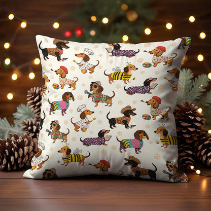 Shineful 2D Print Cushion Cover, Pillowcase, Pillows Covers Dachshund Troube