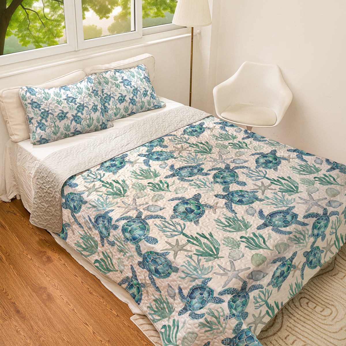 Shineful All Season Quilt 3-Piece Set Under the Sea