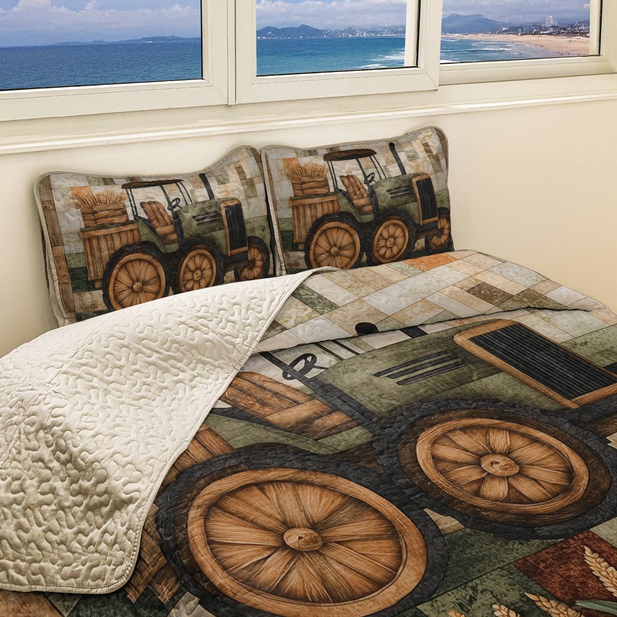 Shineful All Season Quilt 3-Piece Set - Farmer Rustic Charm