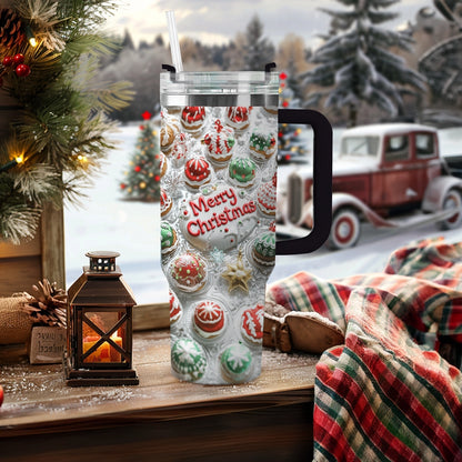 Shineful Glossy Tumbler Cute Cake Christmas