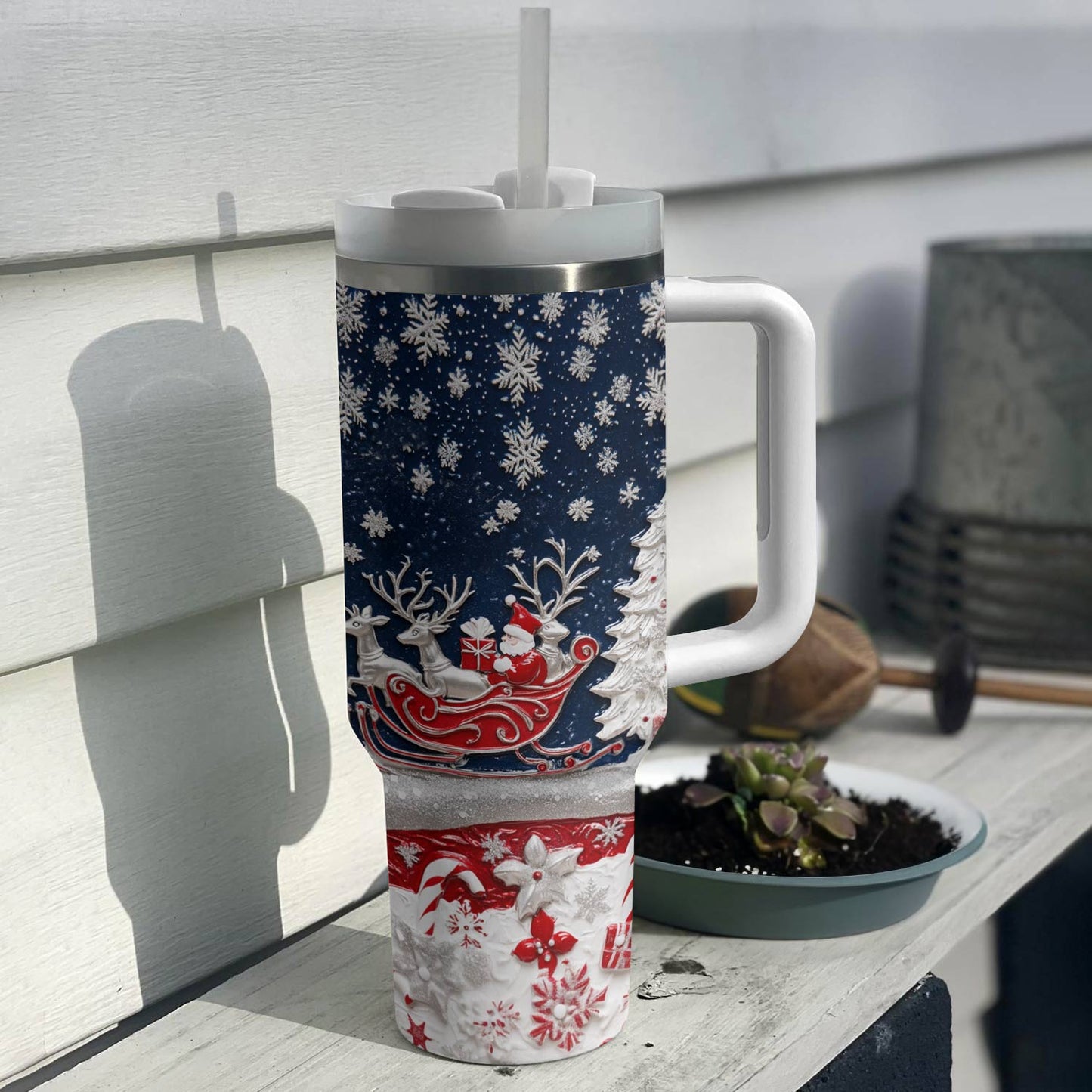 Shineful Glossy Tumbler Classical Christmas