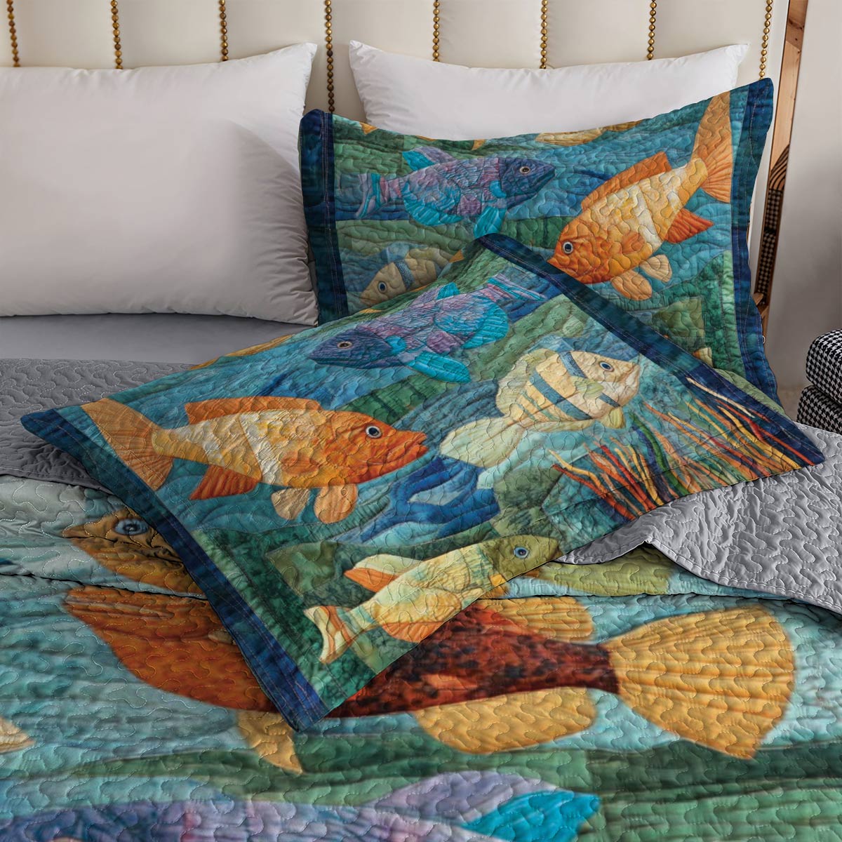 Shineful All Season Quilt 3-Piece Set Sea Life