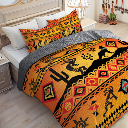 Shineful All Season Quilt 3-Piece Set Sunset Serenade