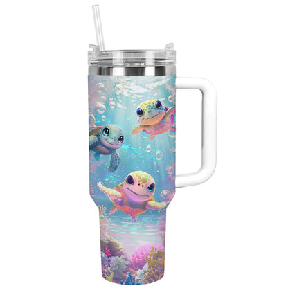 Shineful Tumbler Lovely Sea Turtle