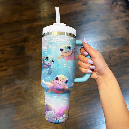 Shineful Tumbler Lovely Sea Turtle