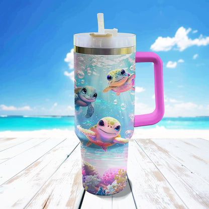 Shineful Tumbler Lovely Sea Turtle