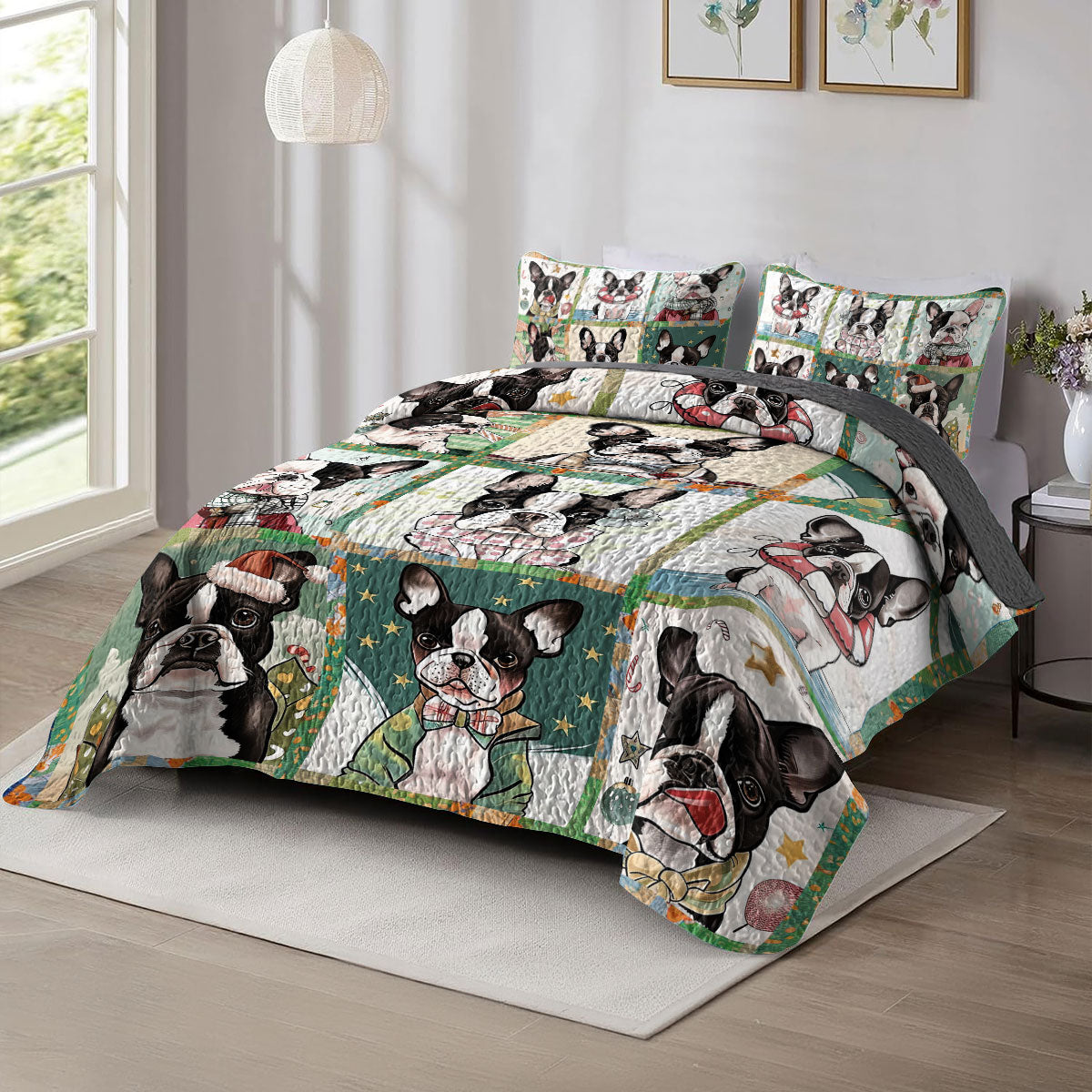 Shineful All Season Quilt 3-Piece Set Lovely Cute Buddies