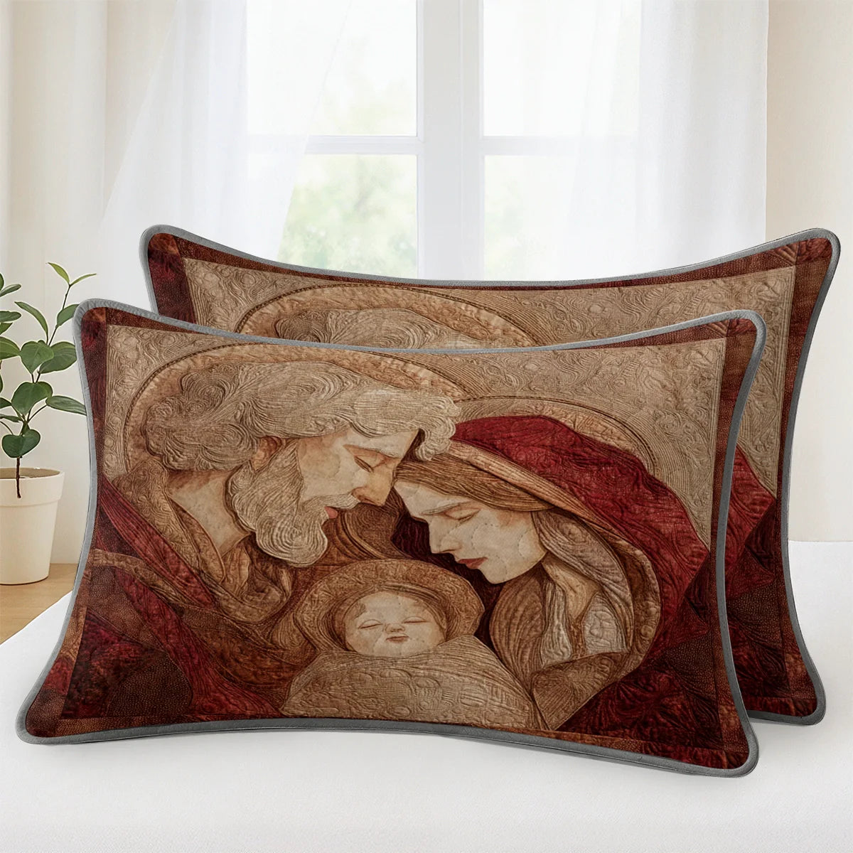 Shineful Quilt 3-Piece Set Eternal Harmony of the Holy Family