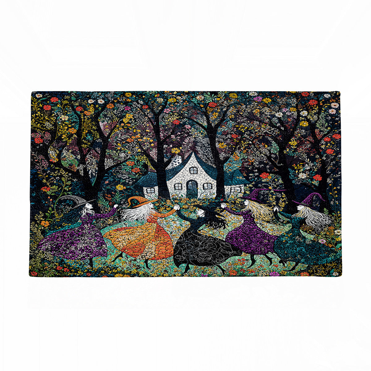 Shineful Beautiful Witchy Woman Ultra-Thin Non Skid Floor Mat, Kitchen Rugs
